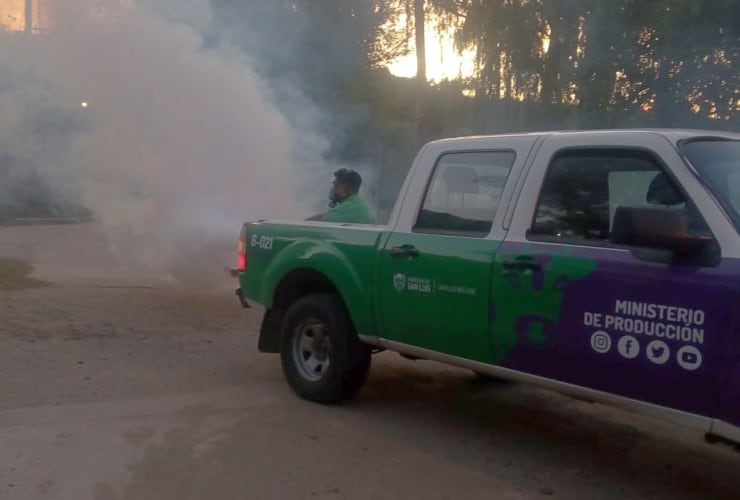 Fumigaciones por el dengue san luis.