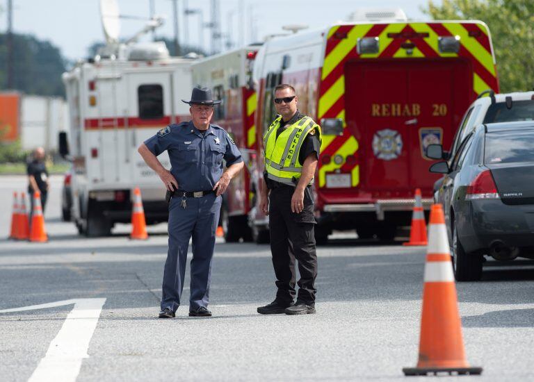 Tiroteo en Maryland. Foto: AFP.