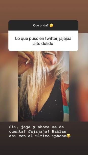 More Rial utilizó Instagram Stories para criticar un tuit de Facundo Ambrosioni, su expareja y padre de su hijo Francesco. Instagram/moreerial