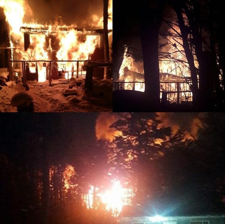 Incendio Barrio Dos Banderas Ushuaia