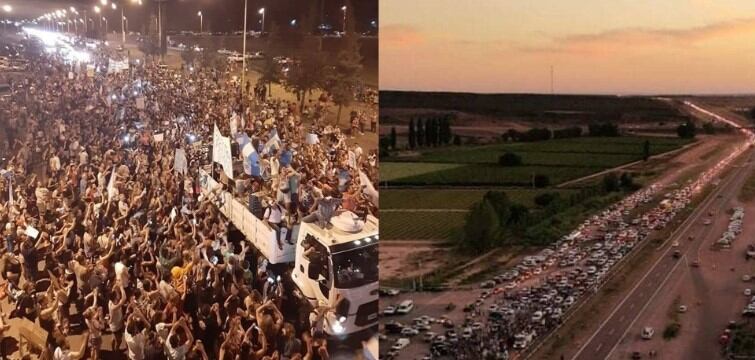 La marcha histórica en Mendoza.