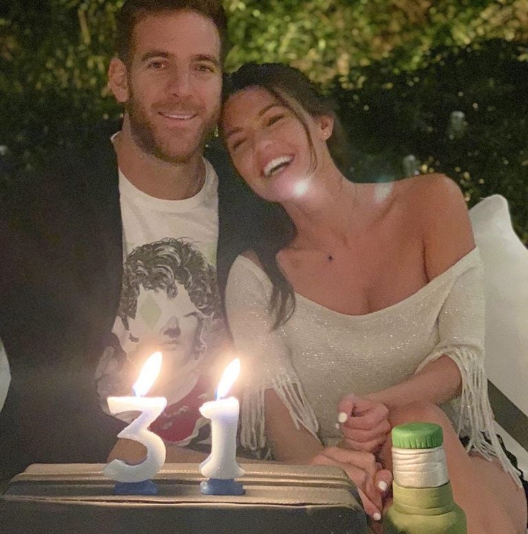 Jujuy Jiménez y Del Potro (Instagram)