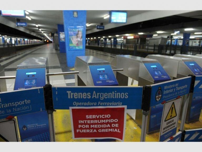 Paro de trenes en Buenos Aires