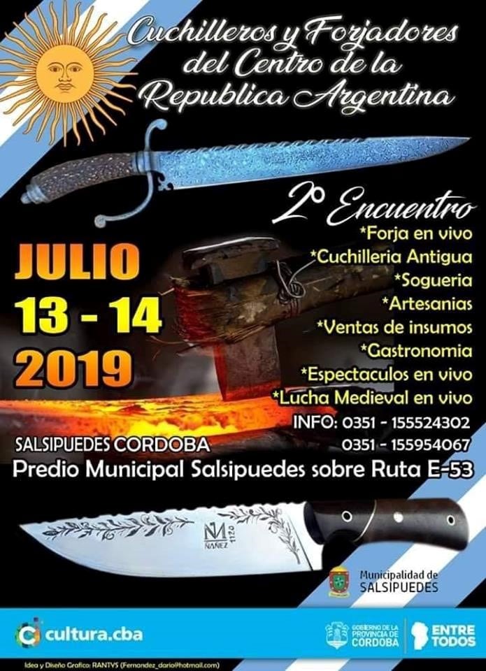 2° Encuentro de Cuchilleros y Forjadores del Centro de la Republica Argentina.