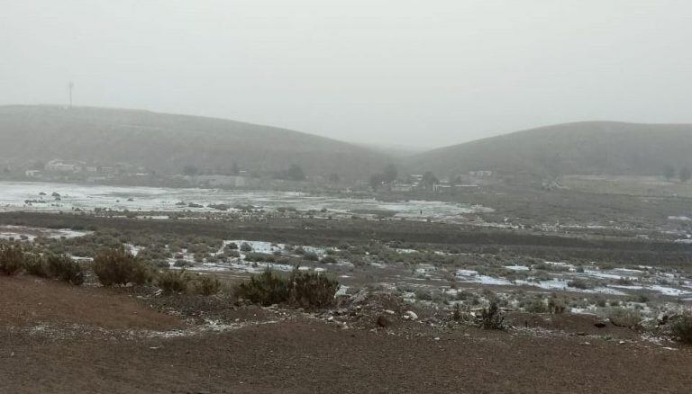 Nieve en San Antonio de los Cobres (Facebook)