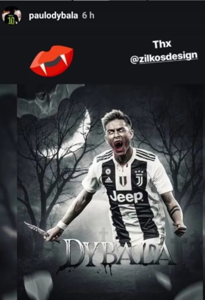 Paulo Dybala en Halloween