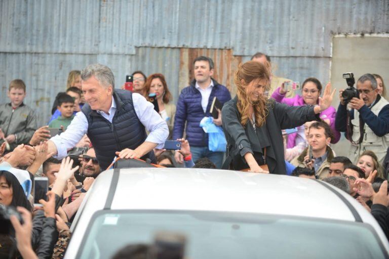 Mauricio Macri en la caravana del Sí se Puede en Córdoba.