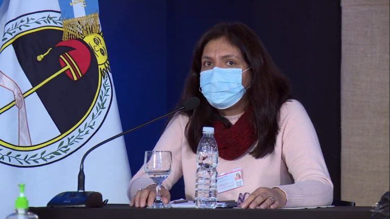 Dra. Fabiana Baca, integrante del COE Jujuy en su carácter de subdirectora provincial de Epidemiología.