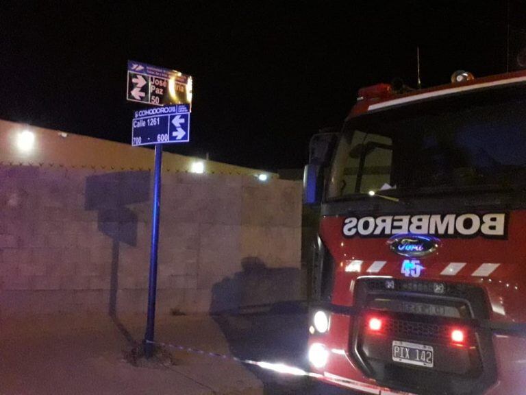 Bomberos Voluntarios intervinieron en la zona.