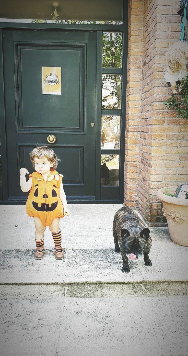 El tierno disfraz de Halloween de Magnolia Vicuña que se volvió viral en Instagram (Foto: Instagram/ @sangrejaponesa)