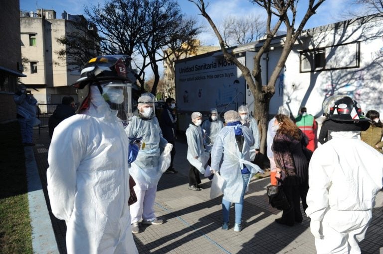 Operativo DetectAR  en La Boca (Foto: Clarín)