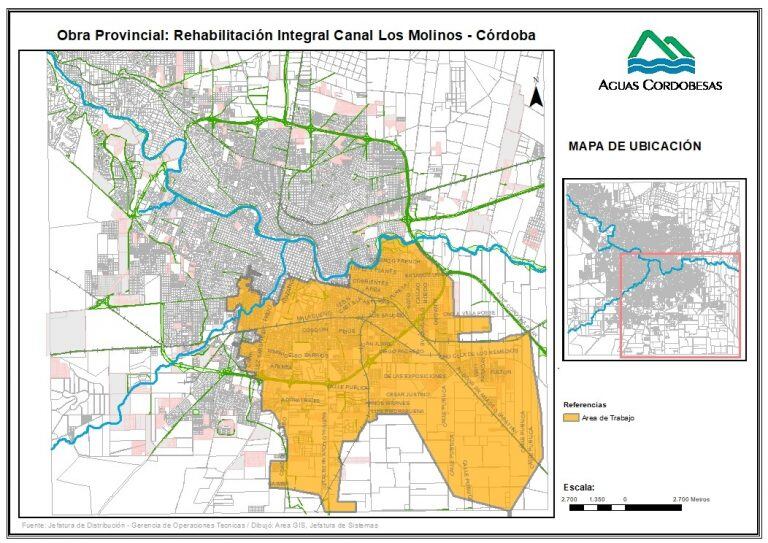 Corte de Aguas Cordobesas en barrios de la zona sur de la ciudad