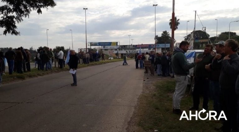 La manifestación no afectó al tránsito.