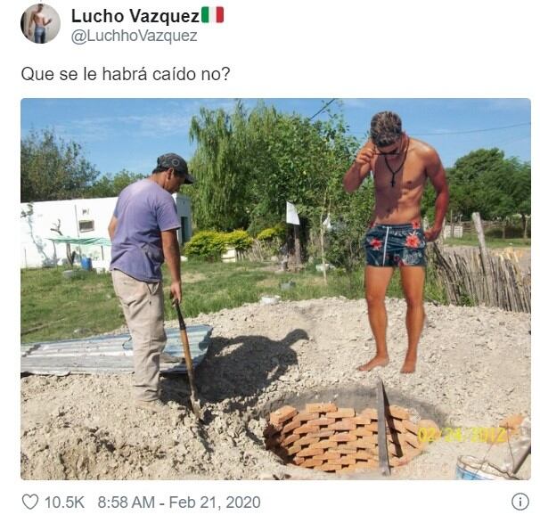 Inspeccionando una obra. (Twitter)