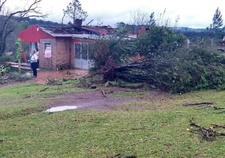 Un temporal destruyó el municipio de Caá Yarí. (Foto: Misiones Online)