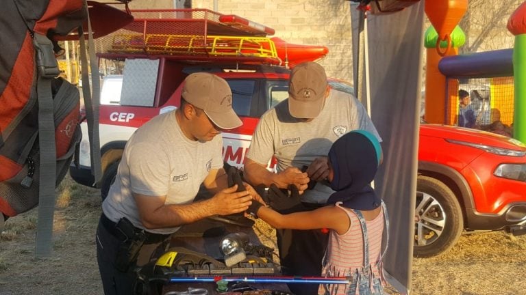 Festejo del día del niño en el merendero "Panza Caliente"