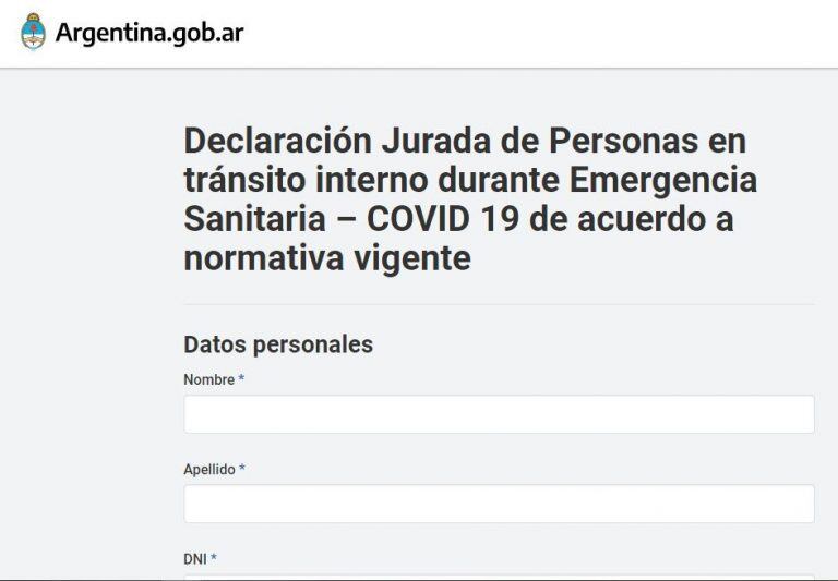 "Certificación para el Regreso a Domicilio Habitual"