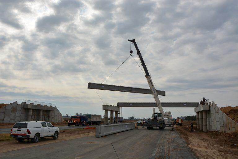 Obras en intercambiadores de la autopista de la Ruta Nacional 34