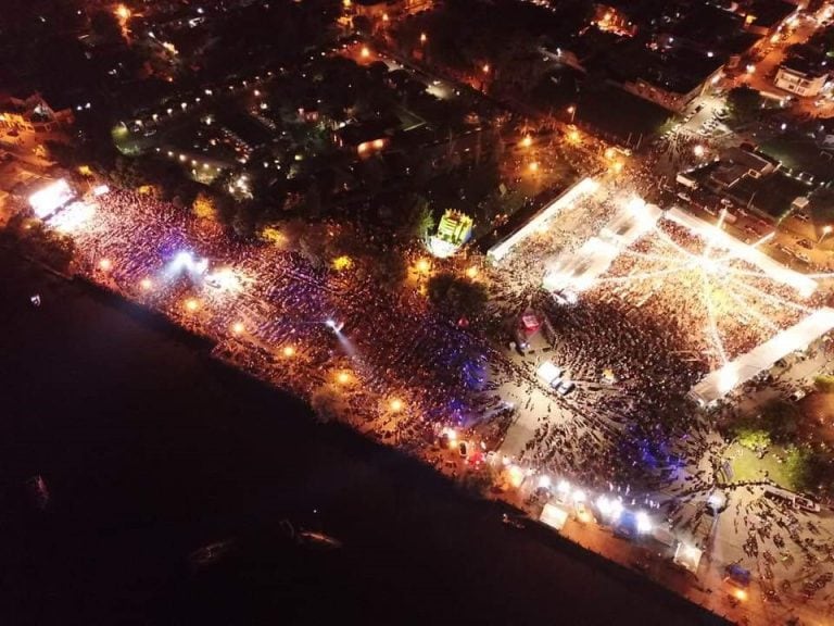 Panorámica en Fiesta del pescado y vino