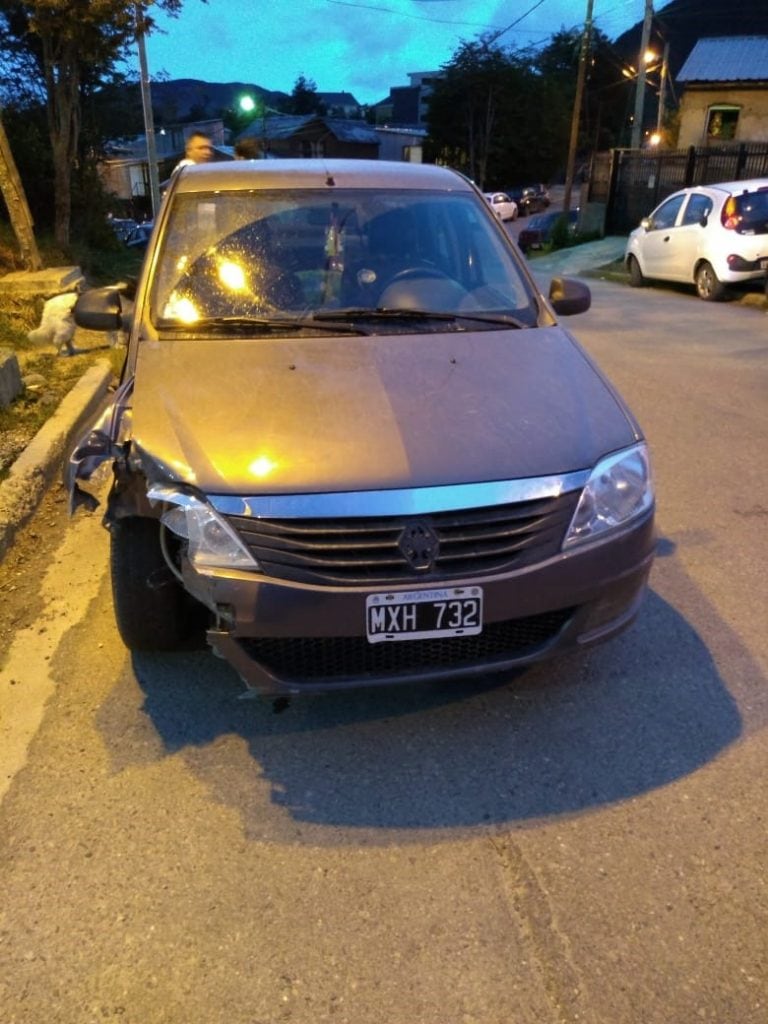 Accidente vial en Ushuaia.