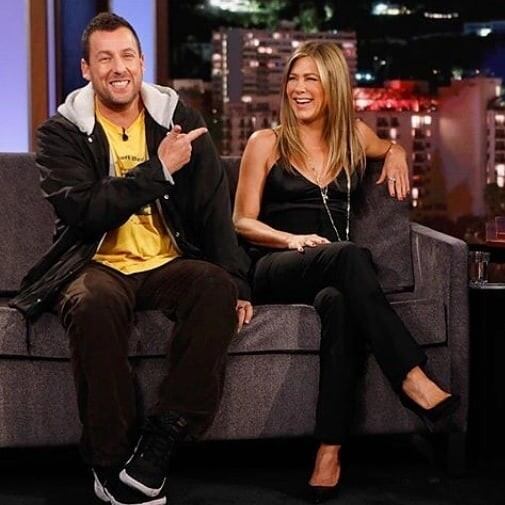 Adam Sandler y Jennifer Aniston presentaron su película "Murder Mistery" en un programa de Estados Unidos (Instagram)