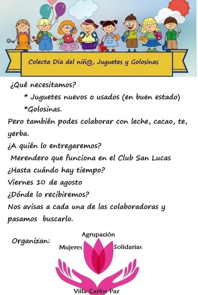 Campaña Solidaria por el Día del Niño.