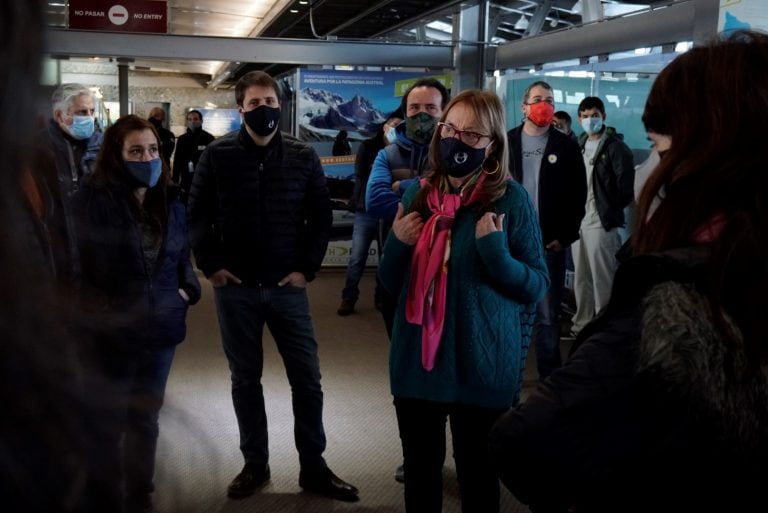 El Calafate cámara t+ermica en el aeropuerto