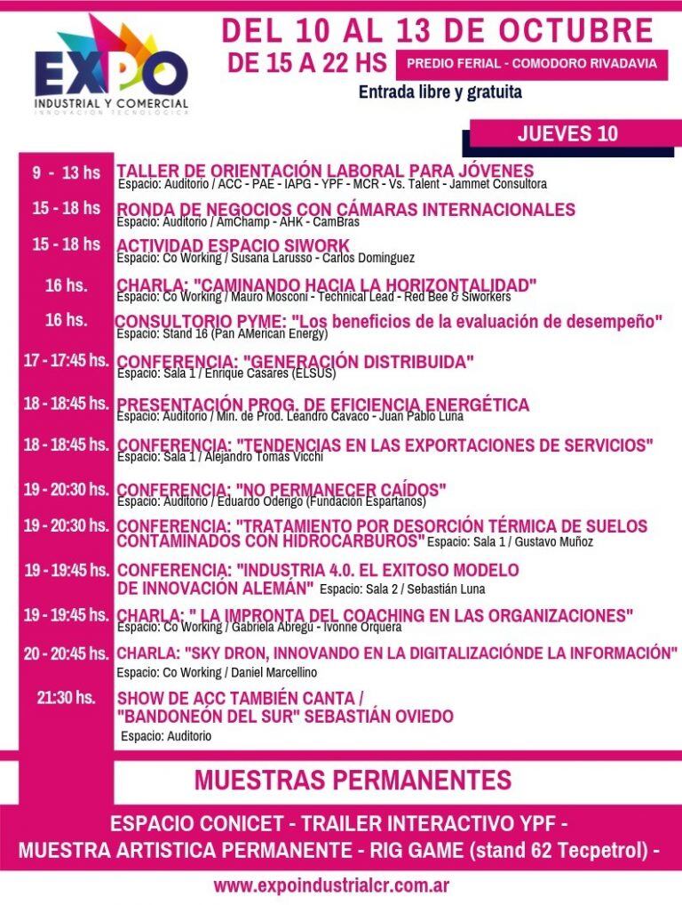 Programa de hoy jueves