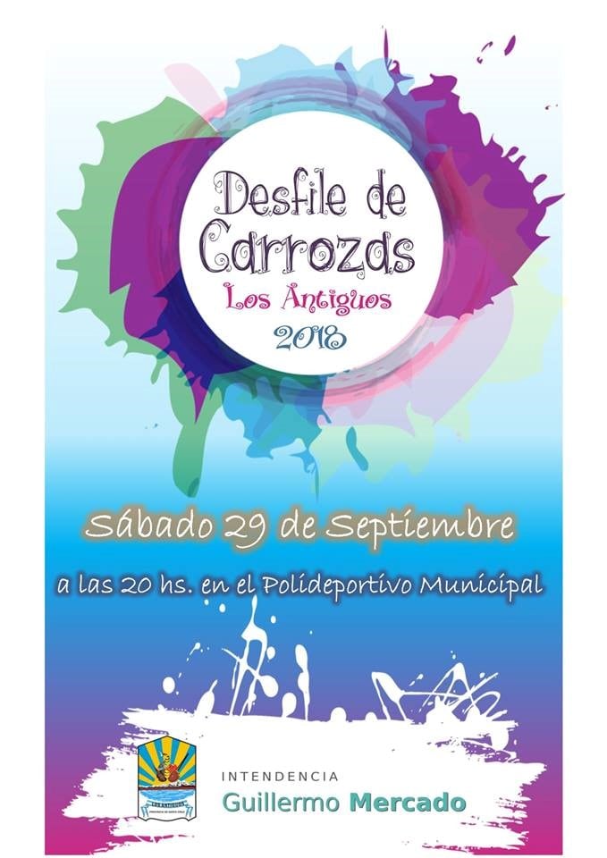 Los Antiguos desfile de carrozas