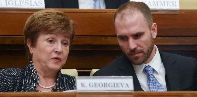 Kristalina Georgieva y Martín Guzmán (Foto: Victor Sokolowicz)