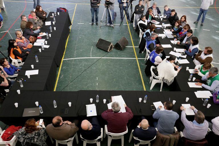 Reunión entre gremios y Gobierno.