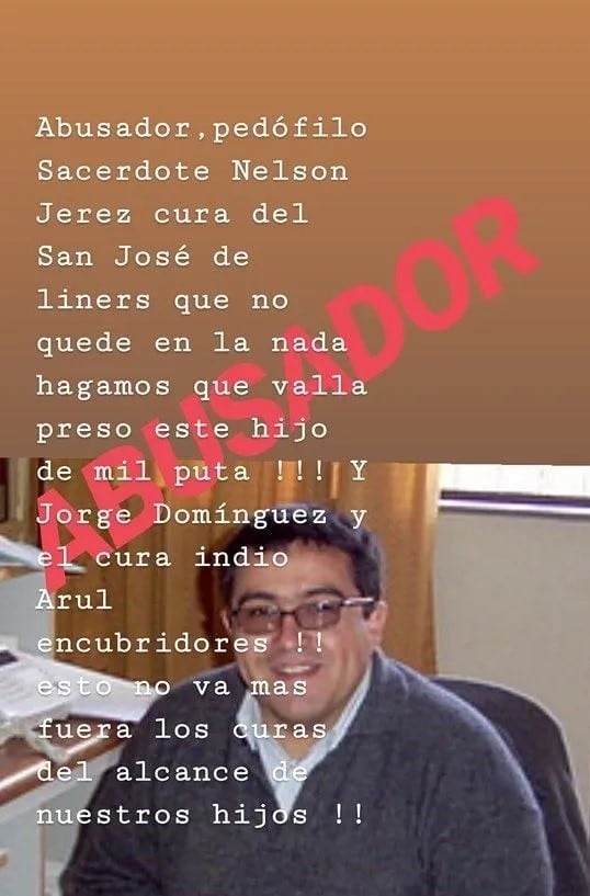 El sacerdote Nelson Jerez, acusado de abuso sexual en Liniers (Web)