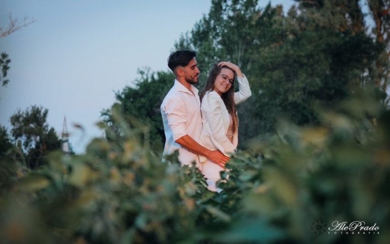 Lautaro y Cinthia pudieron celebrar su boda a pesar de la cuarentena