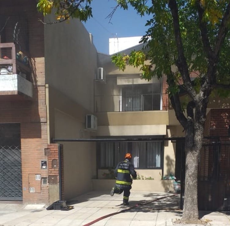 El incendio al que acudía la ambulancia (Foto: Twitter/@solotransito)