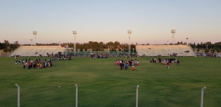 Preparan el escenario para el Festival Nacional del Caldén.