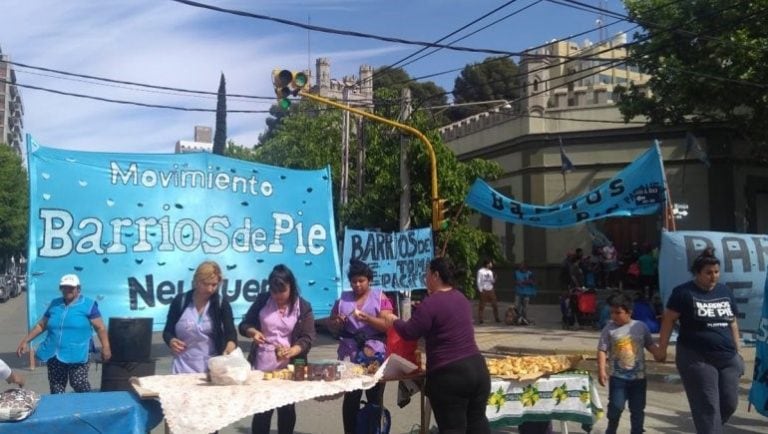 Barrios de Pie durante la jornada de protesta (web).