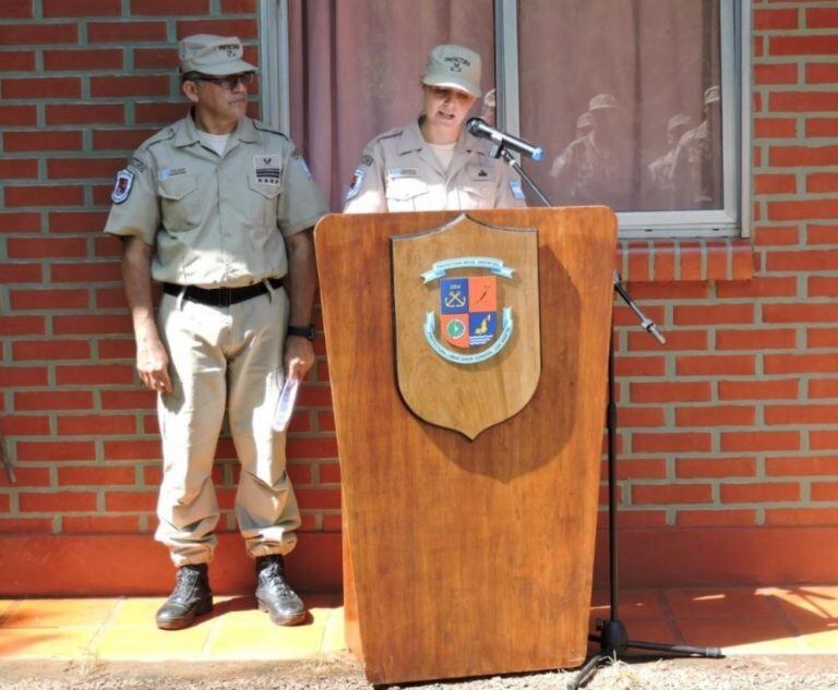 Nueva sede de la PNA en la localidad de Puerto Leoni.