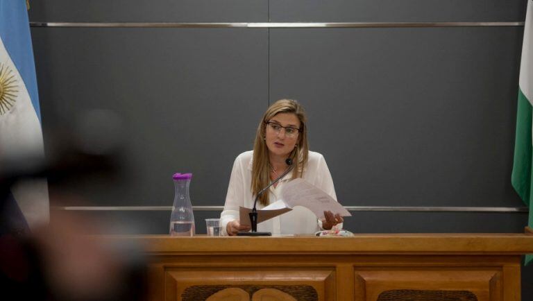 La jueza Romina Martini rechazó la formulación de cargos contra la madre acusada de asesinar a su bebé recién nacido. Foto: Marcelo Martinez.