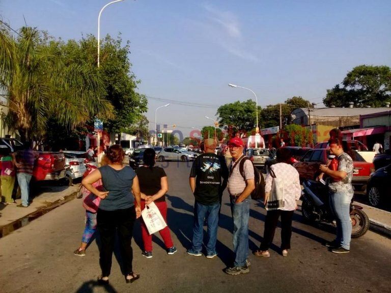 Cortaron la calle los beneficiarios de ANSES