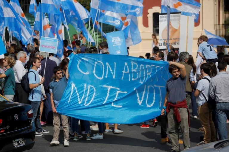 Marcha por las "dos vidas" en Buenos Aires (Foto: Sebastián Pani)