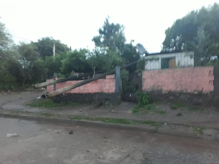 Así quedó una vivienda en el sur provincial (Web)