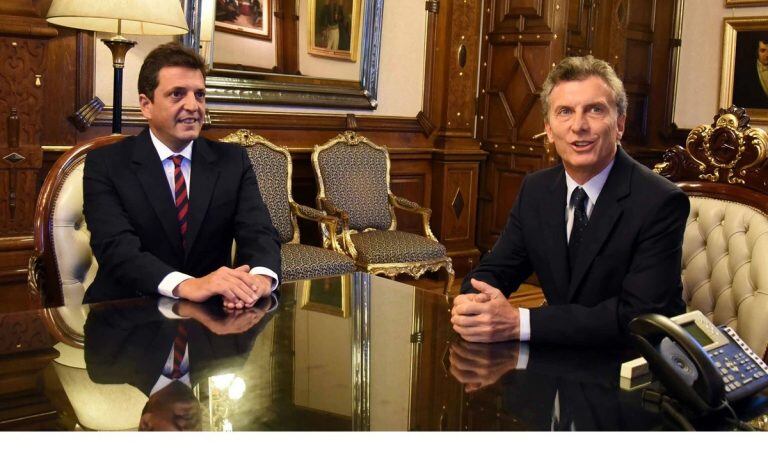 Sergio Massa y Mauricio Macri.