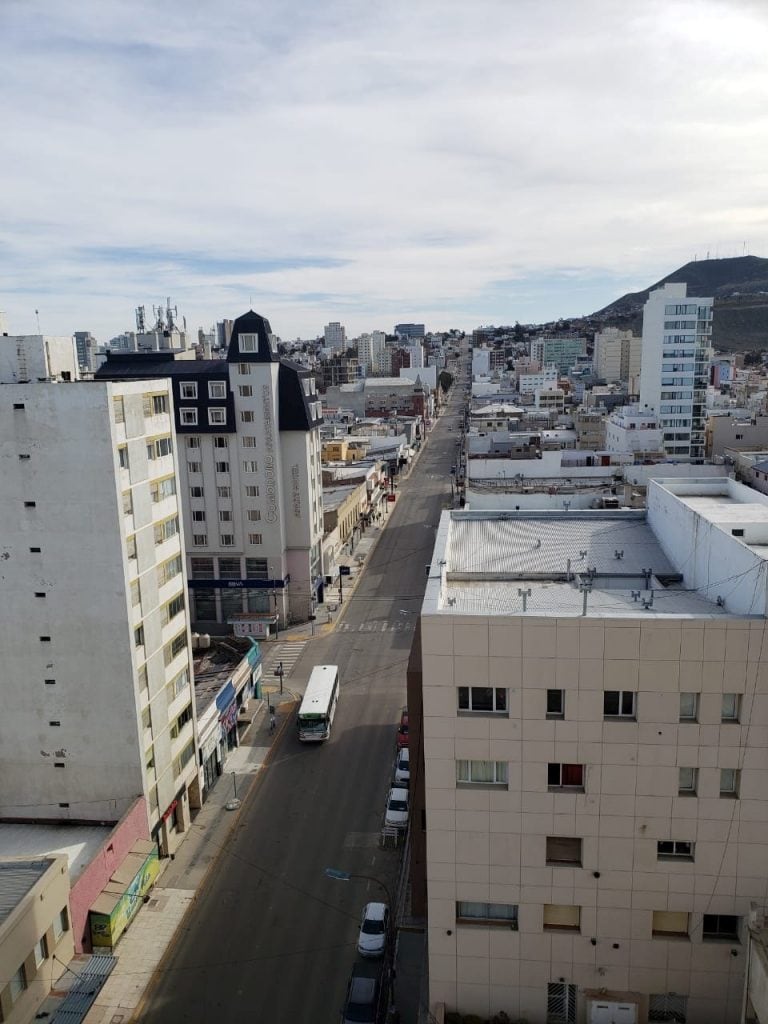 Calle San Martín en Comodoro Rivadavia