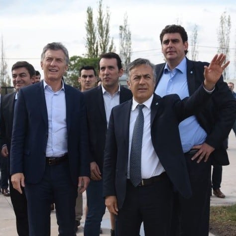 El presidente Mauricio Macri y el gobernador Alfredo Cornejo estuvieron en Las Heras.