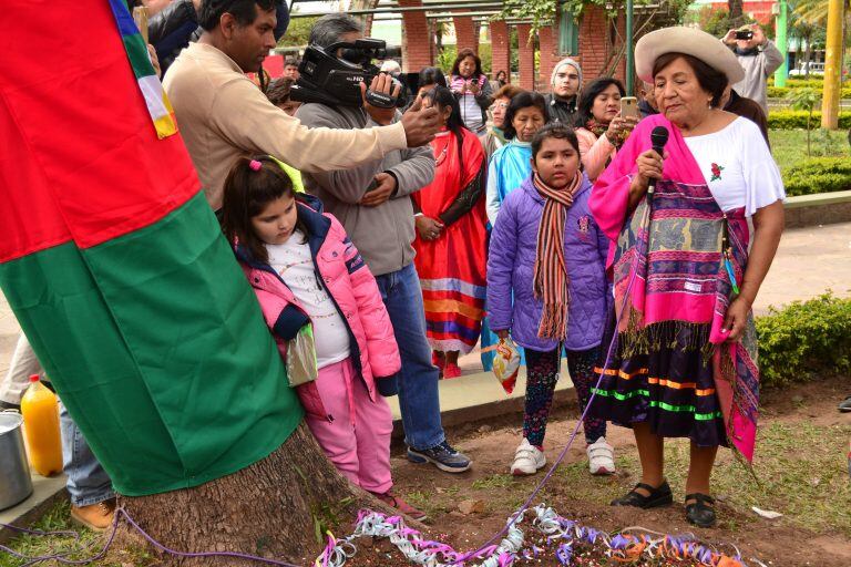 Celebración de agradecimiento a la pachamama en Libertador General San Martín #VivoEnJujuy