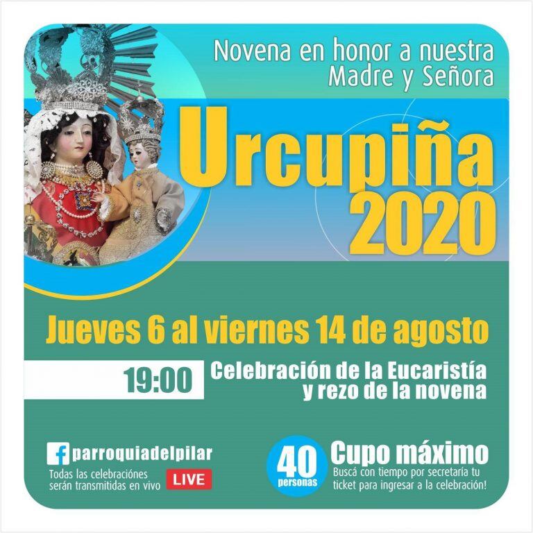 Salta empieza el rezo a la Novena de la Virgen de Urkupiña (Facebook Parroquia Nuestra Señora del Pilar)