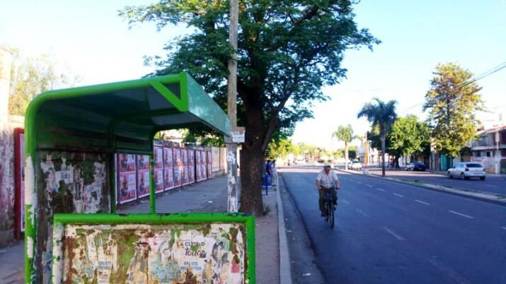 Este es el panorama en las paradas de colectivos durante el paro de choferes de ERSA\u002E