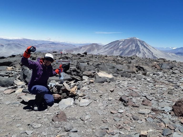 Mercedes Cárdenas montañista fueguina.