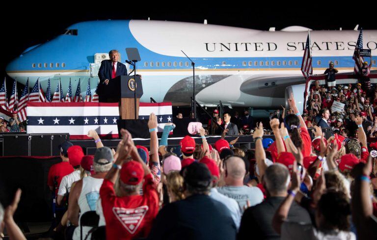 Donald Trump  (Photo by SAUL LOEB / AFP)