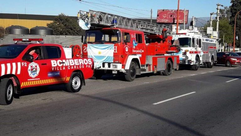 26 de septiembre, aniversario del cuartel carlospacense. (foto Facebook / Cuerpo de Bomberos Voluntarios de Villa Carlos Paz).